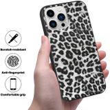 Gumený kryt na iPhone 14 Pro Max - White Leopard Texture