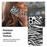 Gumený kryt na iPhone 14 Pro Max - Zebra Texture