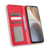 Peňaženkové kožené puzdro MAGNETIC na Motorola Moto G32 - Červená
