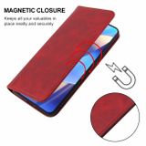 Peňaženkové kožené puzdro MAGNETIC na Oppo A54 / A54s - Červená