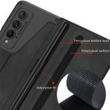 Peňaženkové kožené puzdro GKK Flip Pen na Samsung Galaxy Z Fold4 - Čierna