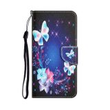 Peňaženkové kožené puzdro na Samsung Galaxy A22 5G - Butterfly