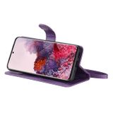Peňaženkové puzdro na Samsung Galaxy S20 - Solid Color - fialová