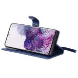 Peňaženkové puzdro na Samsung S20+ Solid Color - modrá