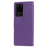 Peňaženkové puzdro na Samsung S20 Ultra - Solid Color -fialová