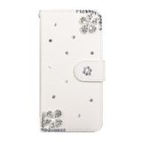 Peňaženkové kožené puzdro na Samsung Galaxy A30 - Diagonal Flower