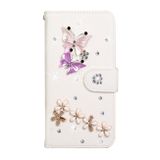 Peňaženkové kožené puzdro na Huawei P20 Lite (2019) - Five Flowers Butterfly