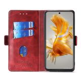 Peňaženkové kožené puzdro Contrast na Motorola Edge 30 Fusion - Fialová a ružovo červená