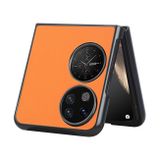 Plastový kryt LITCHI na Huawei P50 Pocket - Oranžová