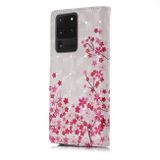 Peňaženkové puzdro na Samsung S20 Ultra -3D Pattern - Cherry Blossoms