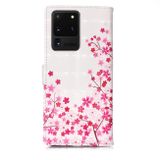 Peňaženkové puzdro na Samsung S20 Ultra -3D Pattern - Cherry Blossoms