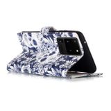 Peňaženkové puzdro na Samsung S20 Ultra -3D Pattern - Skull Flower