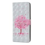 Peňaženkové puzdro na Samsung S20 Ultra -3D Pattern - ružový strom