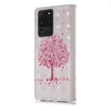 Peňaženkové puzdro na Samsung S20 Ultra -3D Pattern - ružový strom