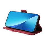 Peňaženkové kožené puzdro BETOPNICE na Xiaomi 12 Lite – Červená