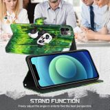 Peňaženkové 3D puzdro PAINTING na Motorola Moto G62 5G - Panda a bambus