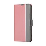 Peňaženkové kožené puzdro Twill na Motorola Edge 30 Fusion - Ružová