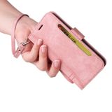 Peňaženkové kožené puzdro BETOPNICE na Samsung Galaxy A73 5G - Ružová