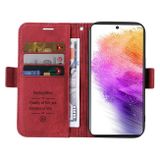 Peňaženkové kožené puzdro BETOPNICE na Samsung Galaxy A73 5G - Červená