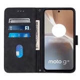 Peňaženkové kožené puzdro CROSSBODY na Motorola Moto G32 - Čierna