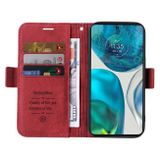 Peňaženkové kožené puzdro BETOPNICE na Motorola Moto G52 / G82 5G - Červená