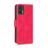 Peňaženkové kožené puzdro Skin Feel na Motorola Edge 30 Neo - Ružovo červená
