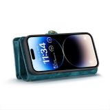 Multifunkčné peňaženkové puzdro CaseMe na iPhone 14 Pro - Modrá