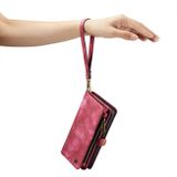 Multifunkčné peňaženkové puzdro CaseMe na iPhone 14 Pro Max - Červená