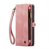 Multifunkčné peňaženkové puzdro CaseMe na iPhone 14 Pro Max - Ružová