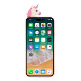 Gumený 3D kryt na iPhone 14 Pro Max - Unicorn