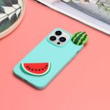 Gumený 3D kryt na iPhone 14 Pro Max - Watermelon