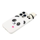 Gumený kryt CORTOON na iPhone 14 Pro Max - White Panda