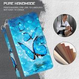 Peňaženkové 3D puzdro PAINTING na Honor X8 4G – Tri motýle
