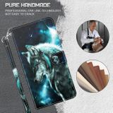 Peňaženkové 3D puzdro PAINTING na Honor X8 4G – Vlk