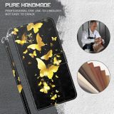 Peňaženkové 3D puzdro PAINTING na Samsung Galaxy A04s - Zlatý motýľ