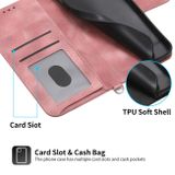 Peňaženkové kožené puzdro FLOWERS na Xiaomi 12X – Ružová