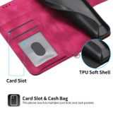 Peňaženkové kožené puzdro WALLET na Xiaomi 12T / 12T Pro – Vínovo červená