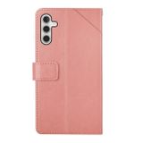 Peňaženkové kožené puzdro Y-SHAPED na Samsung Galaxy A04s – Ružová