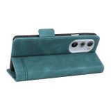 Peňaženkové kožené puzdro Magnetic Clasp na Motorola Edge 30 Pro - Zelená