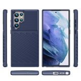 Gumený kryt THUNDERBOLT na Samsung Galaxy S23 Ultra 5G - Modrá