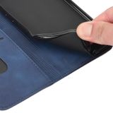 Peňaženkové kožené puzdro Skin Feel Splicing na Moto E22 - Modrá