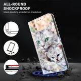 Peňaženkové 3D puzdro PAINTED na Samsung Galaxy A04s - Dve milujúce mačky