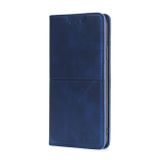 Peňaženkové kožené puzdro Cow Hide Texture na Oppo A57 / A57s - Modrá
