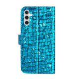 Gumený Glitter kryt na Samsung Galaxy A14 4G/5G - Modrá