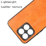 Kožený kryt Sewing na Honor X8 5G/X6 - Oranžová