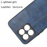 Kožený kryt Sewing na Honor X8 5G/X6 - Modrá