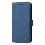 Peňaženkové kožené puzdro SKIN FEEL na Samsung Galaxy S23 Plus 5G – Modrá