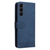 Peňaženkové kožené puzdro SKIN FEEL na Samsung Galaxy S23 Plus 5G – Modrá
