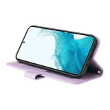Peňaženkové kožené puzdro SKIN FEEL na Samsung Galaxy S23 Plus 5G – Fialová