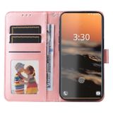 Peňaženkové kožené puzdro SUNFLOWER na Samsung Galaxy S23 Ultra 5G – Ružová